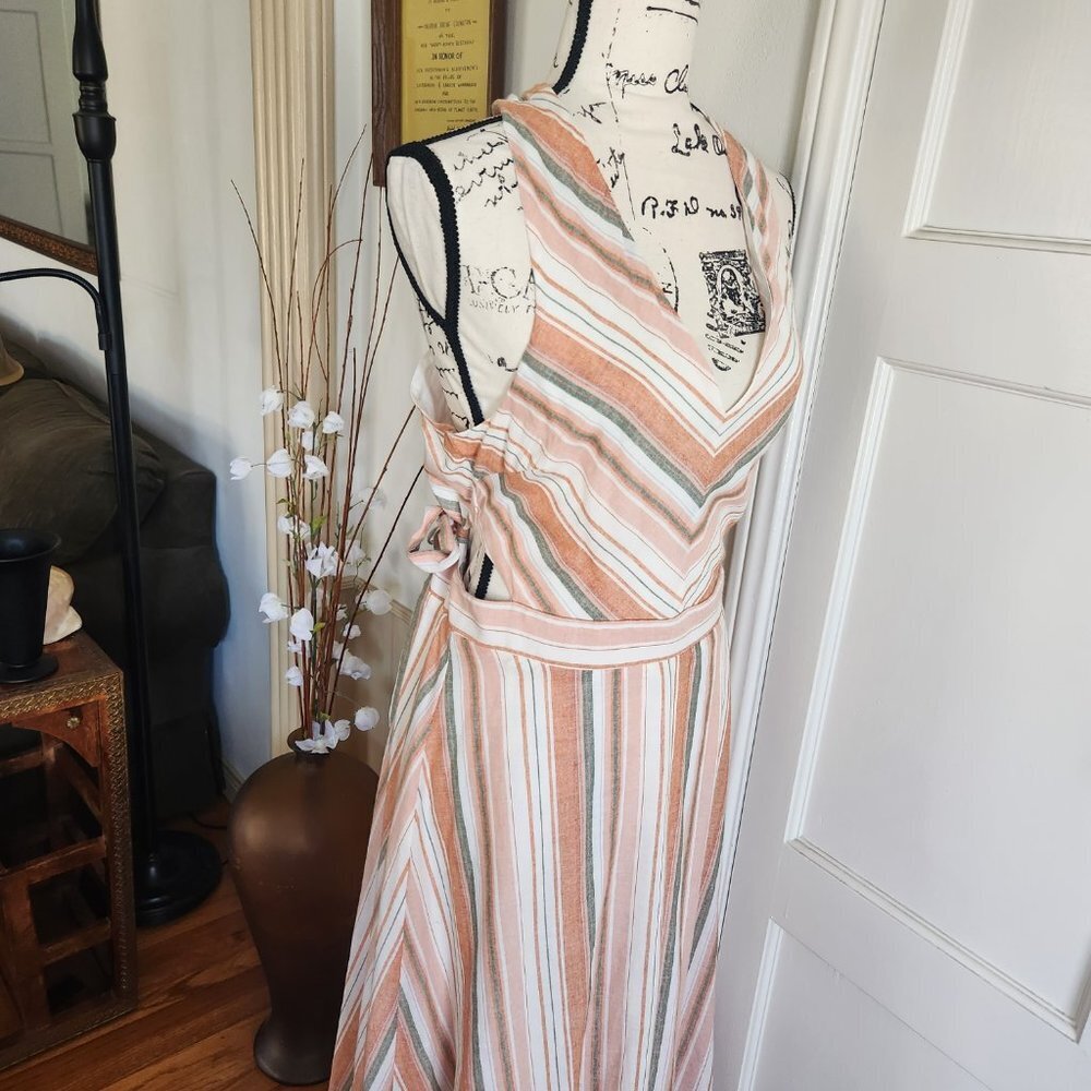 Gilli Striped Sleeveless Dress NWT Sz M - Picture 4 of 11